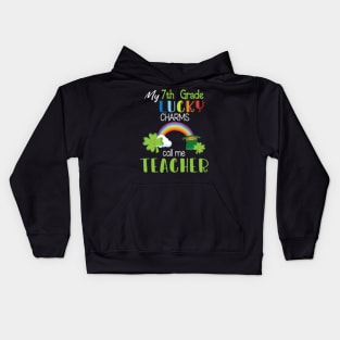 My 7th Grade Lucky Charms Call Me Teacher Students Patrick Kids Hoodie